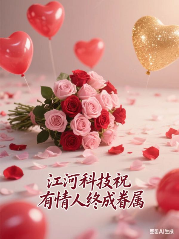 七夕良辰至，愛意漫星河。江河科技祝愿每對有情人，既能共享朝朝暮暮的溫情，也能攜手奔赴歲歲年年的美好!